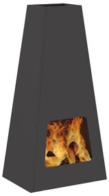 vidaXL Φωτιστικό Κάτω Χώρου Μαύρο 50x35x100 εκ. Ατσάλι
