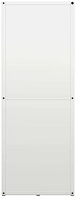 vidaXL Ράφι Καυσόξυλων Λευκό 40x30x80 εκ. Χάλυβας ψυχρής έλασης