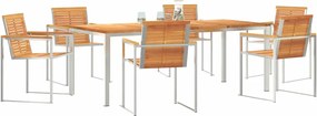 vidaXL Σέτ φαγητού για κήπο 7 pcs