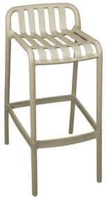 Bar stool Laudre pp in cappuccino shade 56x36x87cm 56x36x87 εκ.