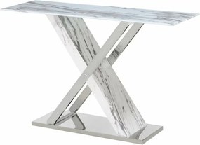 Έπιπλο Εισόδου DKD Home Decor Λευκό Γκρι Ασημί 120 x 40 x 75 cm