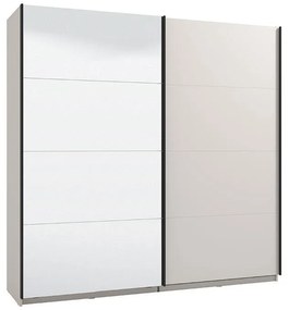 Wardrobe with Mirror Lucca 220 OG H217 Cashmere 220x61x217 cm