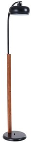 Φωτιστικό Δαπέδου 534LUN5522 Φ30x150cm 1xE27 40W Walnut-Black Opviq