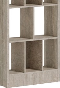 Βιβλιοθήκη Dividre pakoworld sonoma oak μελαμίνης 80x30x181εκ