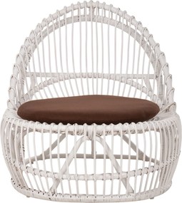 ΠΟΛΥΘΡΟΝΑ ENTROPY HM9840.02 RATTAN ΛΕΥΚΟ ΜΕ ΚΑΦΕ ΜΑΞΙΛΑΡΙ 80x97x85Υεκ.