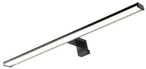 Geman Απλίκα LED Αλουμινίου για Καθρέφτη Μπάνιου 8W 4000Κ Μαύρη