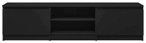 vidaXL Έπιπλο Τηλεόρασης Μαύρο 140 x 40 x 35,5 εκ. από Επεξ. Ξύλο