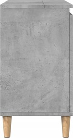 vidaXL Ντουλάπι Νιπτήρα Γκρι Σκυρ. 58x33x60 εκ. Επεξεργασμένο Ξύλο