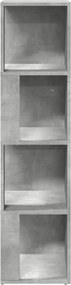 vidaXL Ντουλάπι Γωνία Γκρι Σκυρ. 33 x 33 x 132 εκ. από Μοριοσανίδα