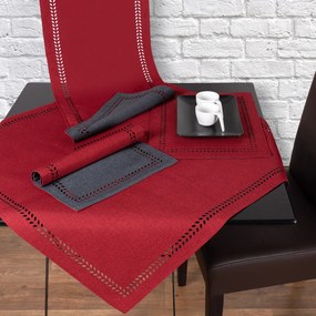 Τραβέρσα 2 Όψεων (40x120) Silk Fashion BG18 Red/Anthracite