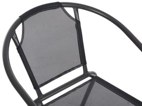 Καρέκλα - Πολυθρόνα LEDAN C5977.01 Γκρί Μεταλλική με Textilene 55x58x72Υεκ. 55x58x72 εκ.