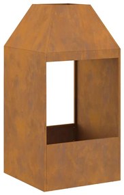 vidaXL Φωτιά Καφέ 50 x 50 x 100 cm Ατσάλι σκληρυθέν στον αέρα