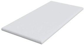 vidaXL Στρώμα επικάλυψης Λευκό 120 x 200 cm Υφασμα Jacquard