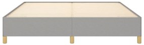 Πλαίσιο Κρεβατιού Boxspring Ανοιχτό Γκρι 180x200 εκ. Υφασμάτινο - Γκρι