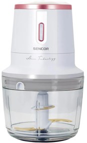 Επαναφορτιζόμενος Πολυκόπτης Multi 500ml Glass 200W Sencor SCB 9000WH Λευκό/Ροζ