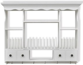 vidaXL Ντουλάπι Κουζίνας Επιτοίχιο Λευκό Ξύλινο