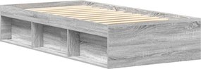 vidaXL Πλαίσιο Κρεβατιού Γκρι Sonoma 90 x 190 εκ.