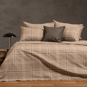 Σεντόνια King Size (Σετ) Melinen Casual Line Odin Beige Μπεζ ΧΩΡΙΣ ΛΑΣΤΙΧΟ 260x270