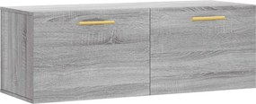vidaXL Ντουλάπι Τοίχου Γκρι Sonoma 100x36,5x35 εκ. Επεξεργασμένο Ξύλο