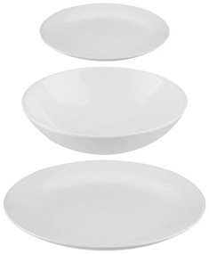 Επιτραπέζια σκεύη Secret de Gourmet Λευκό Κεραμικά 18 Τεμάχια