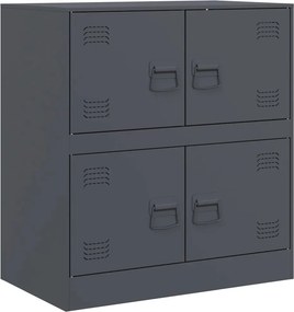 vidaXL Μπουφές Ανθρακί 67x39x73 εκ. από Ατσάλι