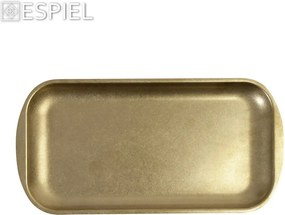 ANTIQUE STONEWASH GOLD ΠΙΑΤΟ ΟΡΘΟΓ. SS 18/10 37Χ20Χ1,5ΕΚ.