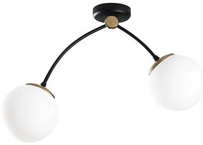 Φωτιστικό Οροφής - Πλαφονιέρα Kromozom 584TTM1107 51x15x41cm 2xE27 40W Multi Opviq