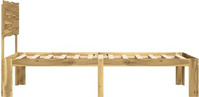 vidaXL Μονό Κρεβάτι με Κεφαλάρι ROSTOCK Λευκό 90 x 190 cm