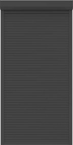 vidaXL Ρολό εισόδου Ανθρακί 110 x 220 cm Αλουμίνιο και Πολυουρεθάνη