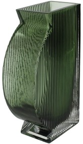 Βάζο Πράσινο Γυαλί 12x6x20cm - Γυαλί - 05153354
