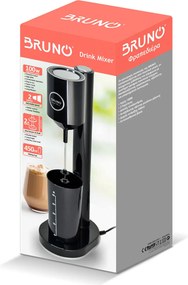 BRUNO φραπεδιέρα επιτραπέζια BRN-0183 100W με δοχείο 450ml, μαύρη