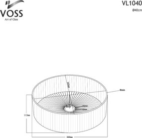 Voss Ring-S VL1040 Ø40 Glass Grey - Επιτραπεζιος Γυάλινος Νιπτηρας