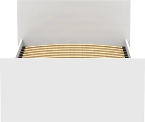 Κρεβάτι Toscana pakoworld σε λευκή απόχρωση 90x200εκ