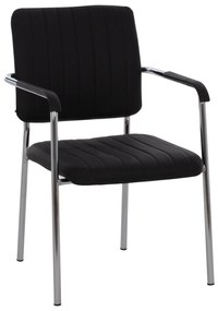 ΚΑΡΕΚΛΑ QUESTA ΜΕ ΜΠΡΑΤΣΑ HM1070.01 ΜΑΥΡΗ 56,5x59x85 cm - 0520534 - HM1070.01