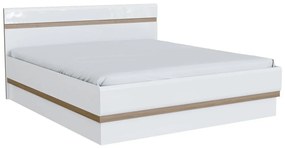 Κρεβάτι Orlando E112, 180x200, Πλαστικοποιημένη μοριοσανίδα, 186x206x94cm