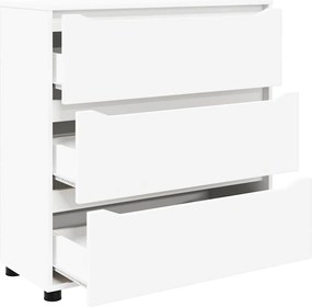 vidaXL Ντουλάπι αποθήκευσης Λευκό 80 x 31 x 81 εκ Επεξεργασμένο ξύλο