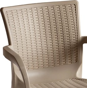 Πολυθρόνα Festive pakoworld PP cappucino