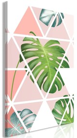 Πίνακας - Geometric Monstera (1 Part) Vertical 60x90