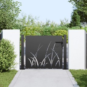 vidaXL Πύλη Κήπου, Πύλη Κήπου 105x75 εκ. Από χάλυβα Corten με σχέδιο γρασιδιού