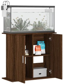 vidaXL Βάση Ενυδρείου Καφέ Δρυς 81x36x73 εκ. από Επεξεργασμένο Ξύλο