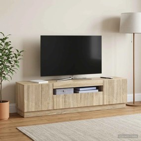 vidaXL Ντουλάπα LED Τηλεόρασης Sonoma Δρυς Επεξεργασμένο Ξύλο