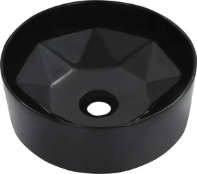 vidaXL Νιπτήρας Μαύρος 36 x 14 εκ. Κεραμικός