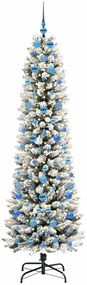 vidaXL Τεχνητό Χριστουγεννιάτικο Δέντρο με 300 LED Λευκό 210 cm