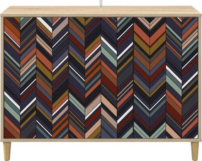 vidaXL Πλαϊνό γραφείο OMMEN Sonoma 102 x 33 x 75 εκ.
