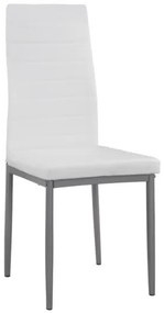 ΚΑΡΕΚΛΑ ΜΕΤΑΛΛΙΚΗ LADY HM0037.11 ΛΕΥΚΟ PU ΜΕΤΑΛΛΙΚΟ ΣΚΕΛΕΤΟ K/D 40x48x95 εκ.