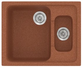 Sanitec Classic 330 Granite Terracotta Ένθετος Νεροχύτης 65 cm