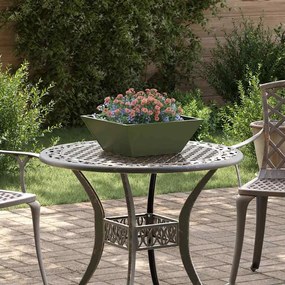 vidaXL Γλάστρα Κήπου 5 pcs Λαδί 40 x 40 x 15 cm Ατσάλι