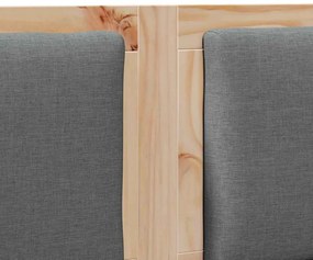 vidaXL Κεφαλάρι Άλλο Καφέ 200 cm Μασίφ ξύλο πεύκου