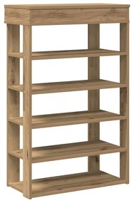 vidaXL Ράφι παπουτσιών  Artisan Oak 60x30x98 cm Κατασκευασμένο ξύλο