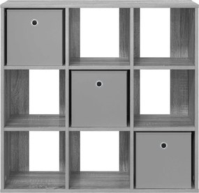 vidaXL Πλαϊνό γραφείο Γκρίζο Σονομα 88,5 x 29 x 84,5 εκ.